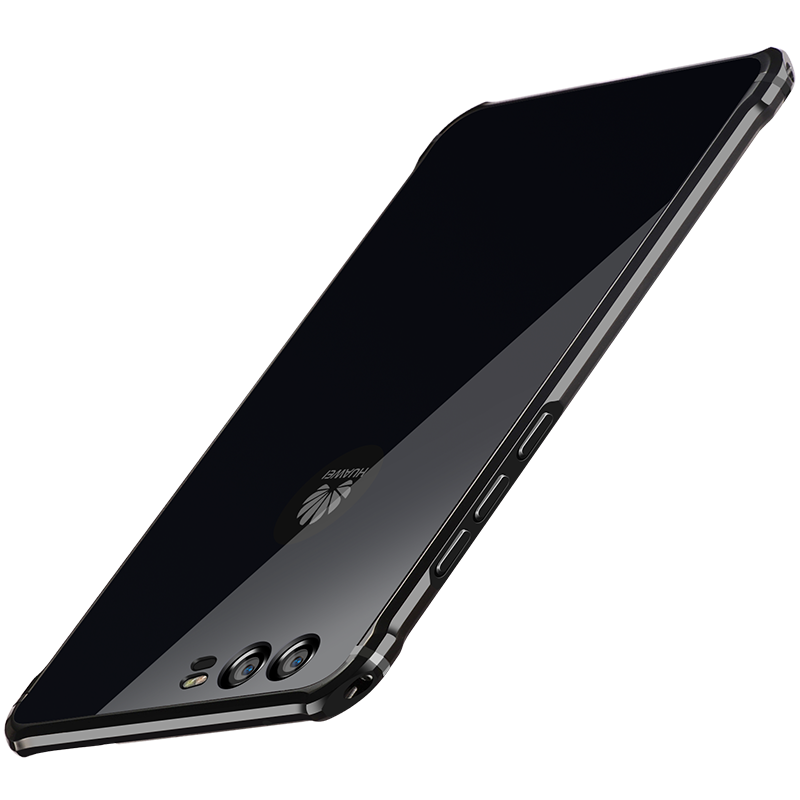 iy Rainbow Aluminum Metal Bumper Dazzle PC Back Cover Case for Huawei P10 Plus