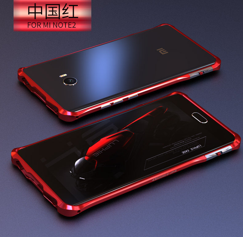 Luphie Halberd Rotary Snap Slim Light Aluminum Bumper Metal Shell Case for Xiaomi Mi Note 2