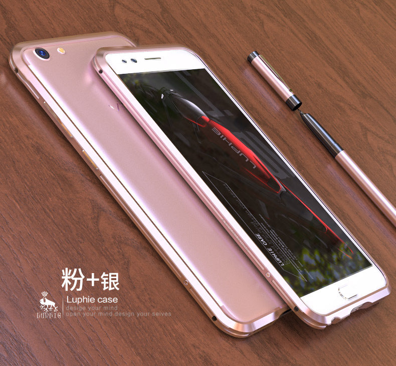 Luphie Bicolor Blade Sword Slim Light Aluminum Bumper Metal Shell Case for vivo X9s & vivo X9s Plus