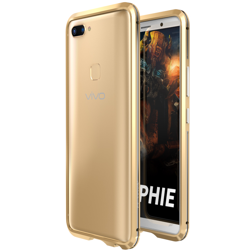 Luphie Bicolor Blade Sword Slim Light Aluminum Bumper Metal Shell Case for vivo X20 & vivo X20 Plus