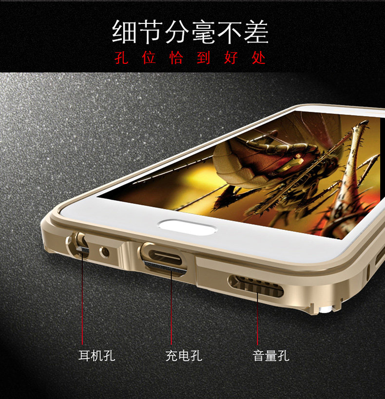 GINMIC Legend Slim Aluminum Metal Bumper Scratch Resistant Transparent PC Cover Case for Huawei P10 & Huawei P10 Plus