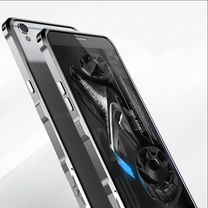 Luphie Halberd Rotary Snap Slim Light Aluminum Bumper Metal Shell Case for OPPO R9s Plus & OPPO R9s