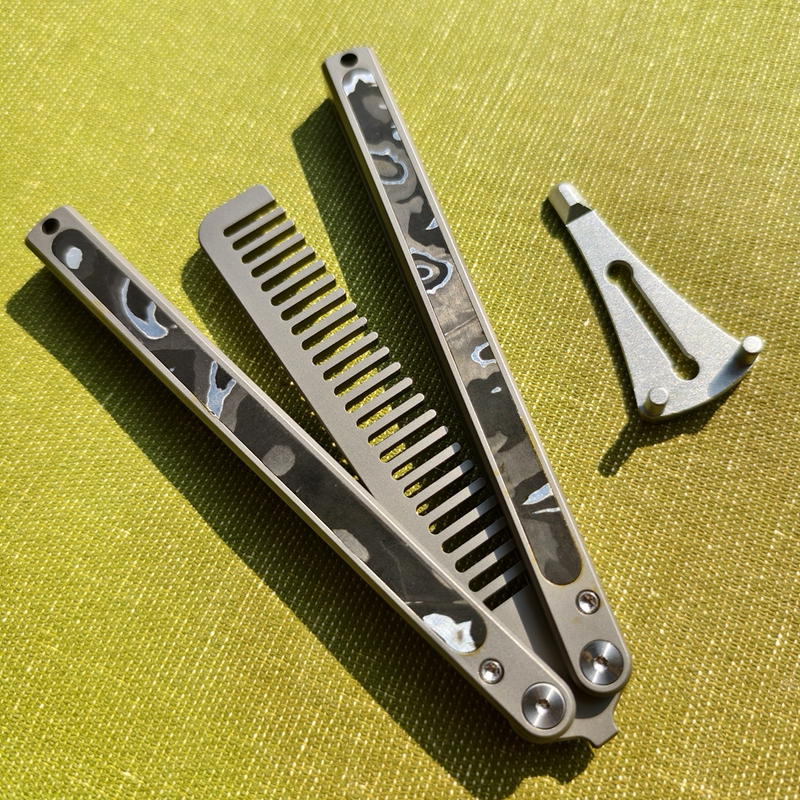 Sulong 4Th Generation and Bodyguard Titanium G10 Handle with Carbon Fiber Patch Speed 4 Double-Head Multi-Functional Combination Tool