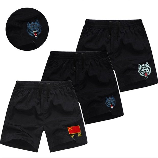 Quạt quân đội thêu cờ Trung Quốc đồng phục quần short nam vật lý lực lượng đặc biệt thể thao ngoài trời đào tạo giải trí mỏng năm quần quần nam đẹp