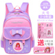 Trend lớp một màu hồng cậu học trò schoolbag nữ chúa đa chức năng đến trường trẻ em cô gái hoạt hình.