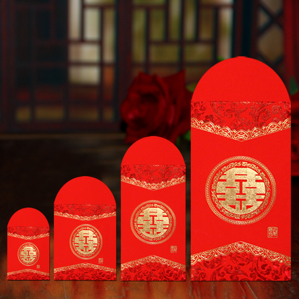 Edge Festive Wine XI Red Envelope Wedding Creative Personality Wedding back Represent Fee red envelope Bag Mini Big Red Bag small