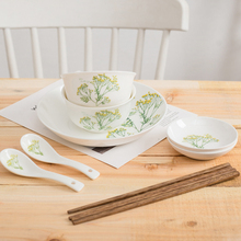 碗碟套装家用清新高雅乔迁礼物餐具