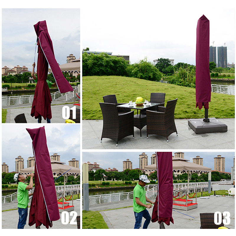 Outdoor beach umbrella Roman umbrella cover Pendulum Stall Courtyard Umbrella Windproof and Thickened Umbrella Cover