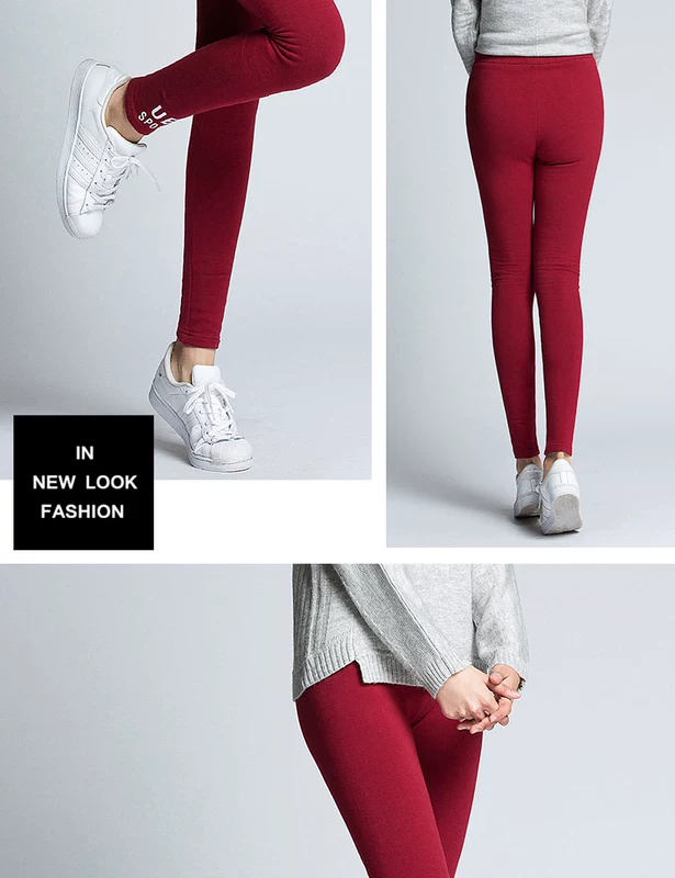 Bán / mùa đông cộng với quần legging bó sát của phụ nữ mới mặc quần lọt khe Kiểu quần ống rộng cỡ lớn 22231