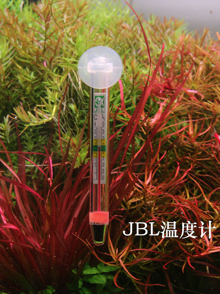 German JBL fish tank thermometer precision patch type aquarium special waterproof built-in water temperature measurement mini chubby high