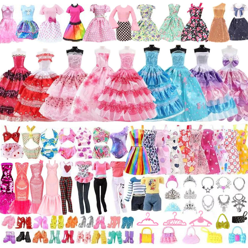 30cm Bithong Doll Toy Accessories Dress-Up Clothes Accessories Clothes Hanger High Heels Bag Bunk Bed