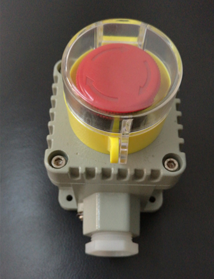 Explosion-proof emergency stop button CT6 rotary self-locking button box red mushroom head cast aluminum control switch LA53-1