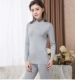 Modal Qiuyi Qiuku Phụ nữ cotton nửa cao cổ đồ lót nhiệt thiết lập cao co giãn chặt chẽ đặt đáy quần áo ngủ nữ