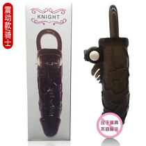 Yang-wearing hollow penis cover simulated wolf teeth vibration passion for men to wear extended and crude fun supplies