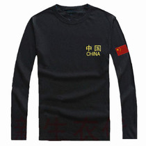 Military fans wolf head white black training T-shirt long sleeve male Special Forces physical training uniform tactical vest body uniforms