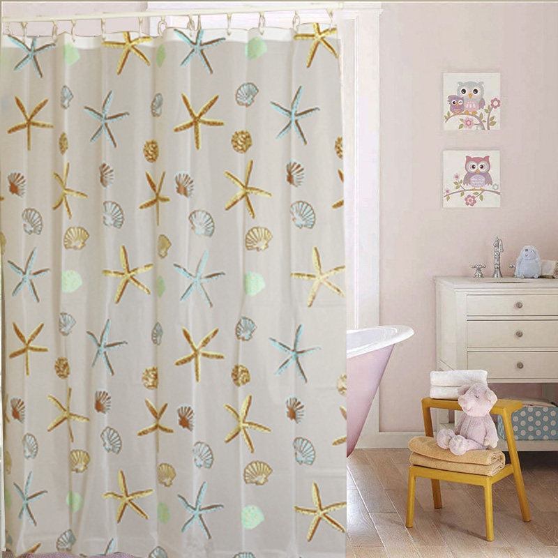 Namelai Eco-Friendly Waterproof Thickened Mildew-Resistant Shower Partition Curtain No-Drill Bathroom Shower Curtain Set