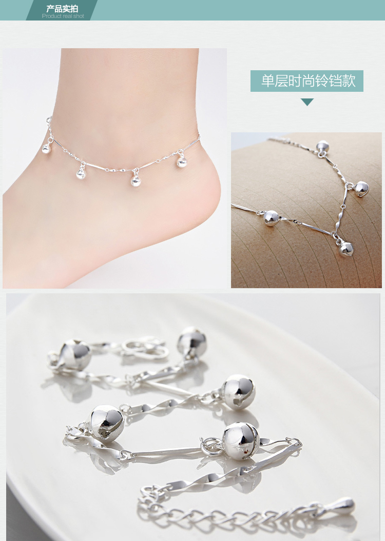 Bracelet de cheville Femme OTHER   en Argenterie - Ref 3104601 Image 14