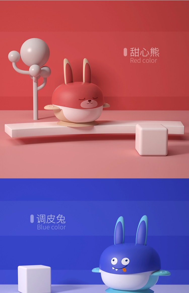 宝宝吸盘碗防摔婴儿童餐具吃饭碗叉勺六套装辅