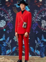 Красный диск пряжка розовая (верхние брюки)