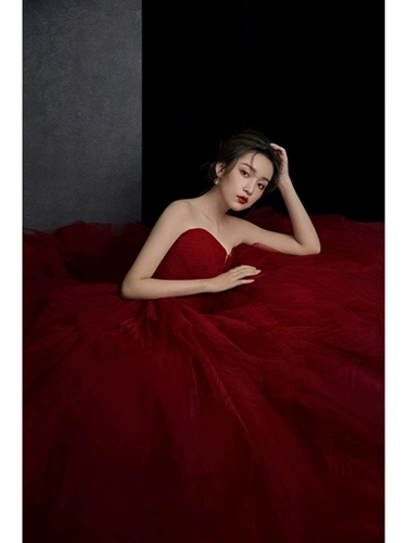 Красный реквизит для фотографии, топ без лямок для влюбленных, юбка-пачка