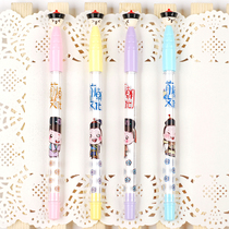 Kim Wannen cute gel pen creative stationery pen student supplies Korean signature pen wholesale black refill