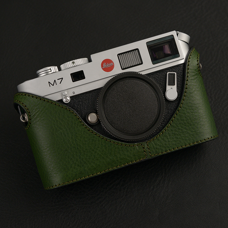 Italian cowhide Leica M7 Leica M6 leather case camera bag half cover leather protective case portable base accessories