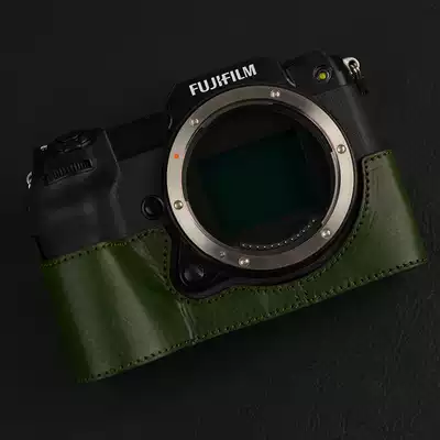 Italian cowhide Fuji GFX100S leather case GFX50SII camera bag leather protective case camera case half set