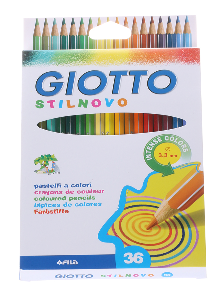 Italy GIOTTO Zito children child safety 12 24 36 color COLORFUL COLOR PENCIL toy washable