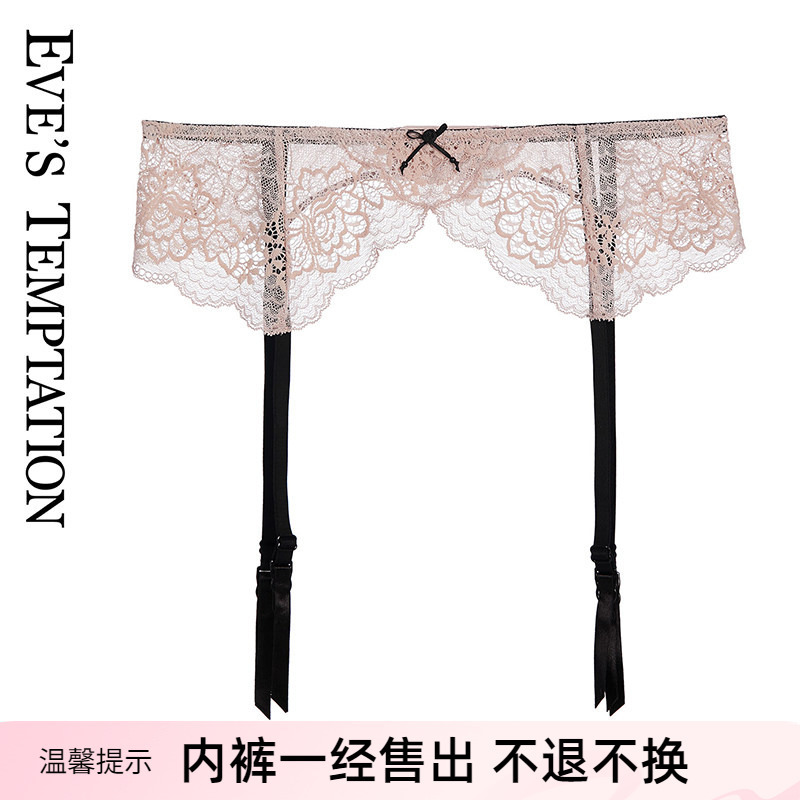 Eves Eve's Temptation Garter Full Lace Sexy Low Waist Garter Buckle Clip 9583270