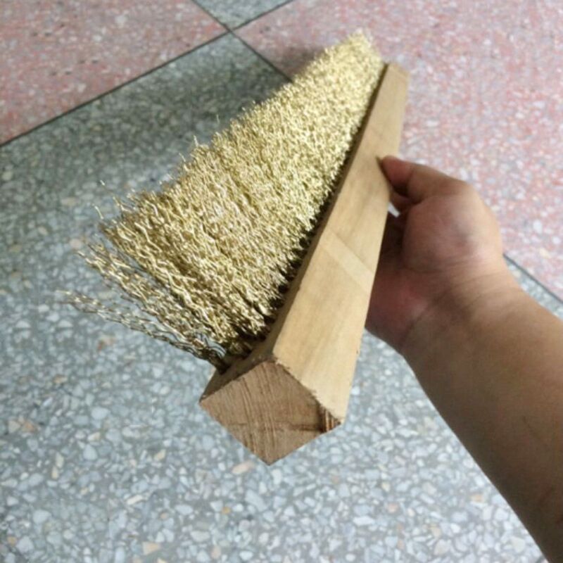 Custom wood nylon brushed wood strip brushed wood block plate brushed solid wood strip hairbrush wire wood brush-Taobao
