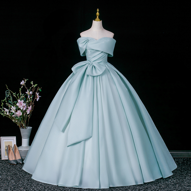 French-Style Evening Dress for Women 2026 New Model, Light Luxury, Niche, High-End, Coming-Of-Age Ceremony, Off-Shoulder, Long Style, Hostess