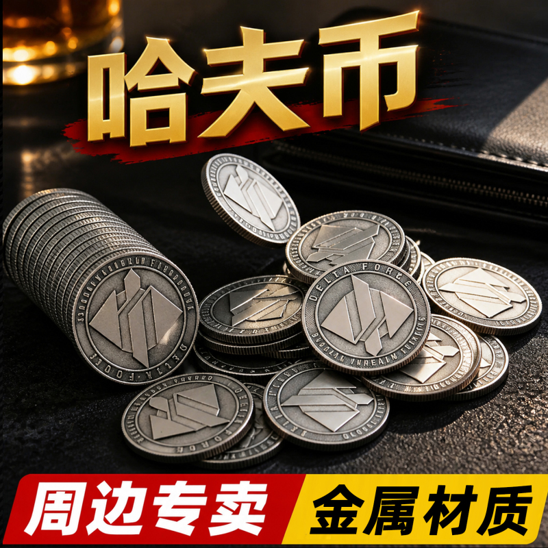 [Official Model] Hafcoin Delta Operation Peripheral Collectible Coin Metal Game Toy Prop Gift