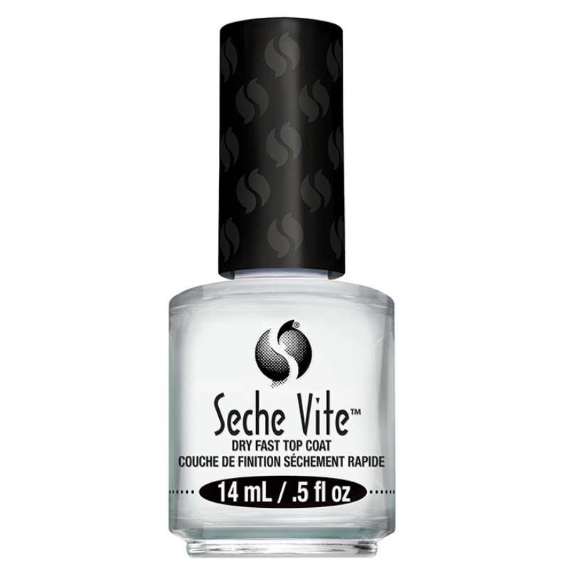 Free Shipping, Original Genuine Product from the Usa, Seche Vite Quick-Dry Glossy Top Coat, 14ml