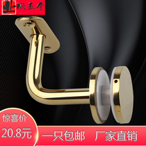 304 solid stainless steel fixed clip support frame wooden staircase glass connection support handrail railing hardware accessories