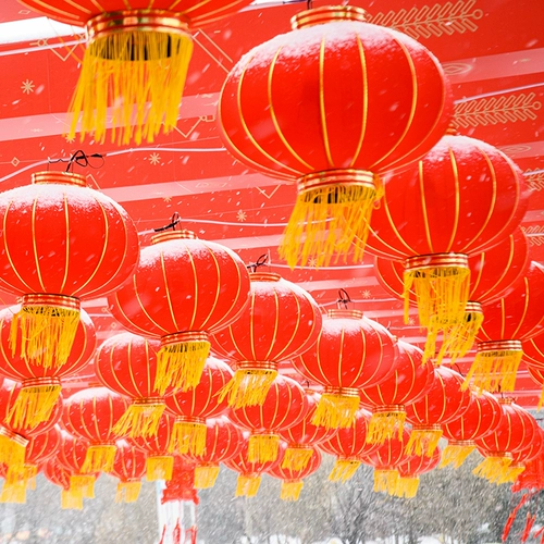 Чай улун Да Хун Пао, дорожный водонепроницаемый шелковый большой фонарь