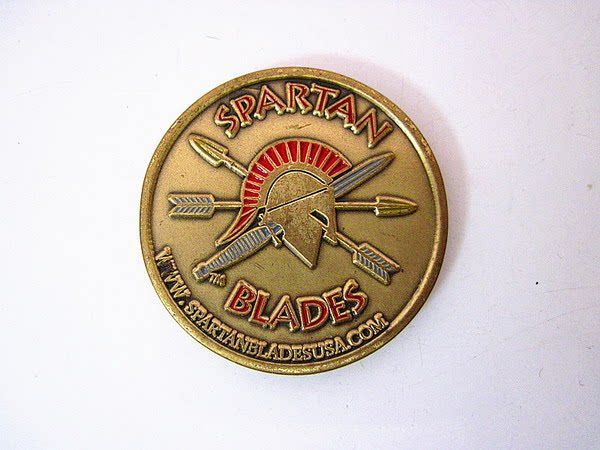 U.S. Spartan Blades Sparta Pure Copper Medal EDC Brass Wanderer Commemorative Coin
