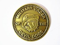 US Marine Corps Demon Dog Pure Copper Medal EDC Brass Wanderer Coin Commemorative Coin