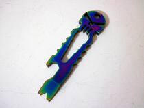 Stainless steel skull EDC gadget multifunctional key chain Tactical Pocket crowbar opener Cool Stick