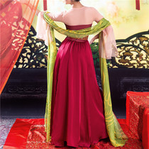 Beauty Guan dance uniform Wang acting clothing Hu Yulou poetry performance practice service Tang system skirt skirt Chinese clothing female art test