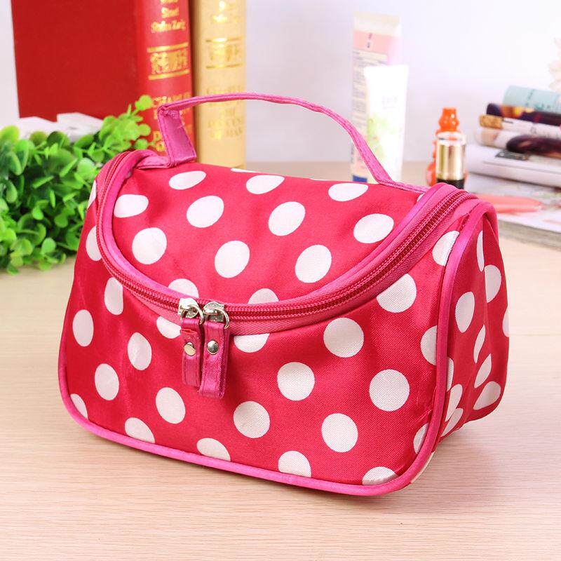 Package package with large capacity Double Dot Makeup Bag travel handcuff small cosmetic bag washwashing bag