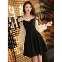 Dress evening dress women 2019 New Party celebrities Noble Banquet annual meeting short party black dress