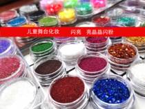 Stage makeup for childrens performance head and body art painting imported laser glittery pink color