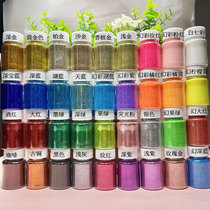 38 colors glitter powder gold powder nail art glitter diy quicksand glue rose flower dusting crafts screen printing