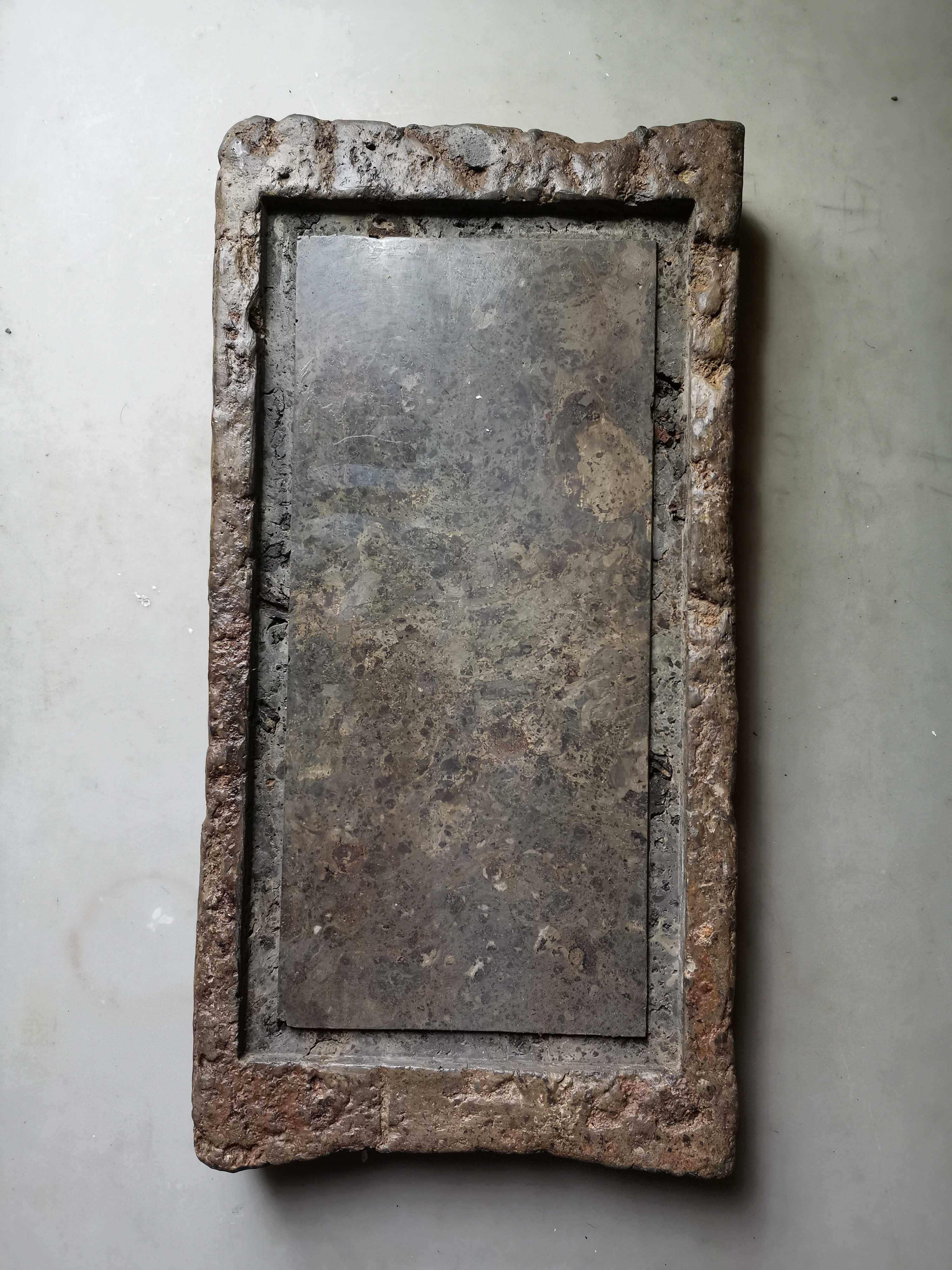 Han brick shop, Han brick tea table, ancient brick, inkstone, pot bearing, dry bubble table, plain flat side groove