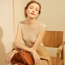 Ozhi Kingdom (welfare · Second half price) 48 silk wool sleeveless knitwear womens autumn bottoming tops