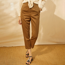 Ozhi country quality twill fabric 21 Autumn 2 color casual pants trousers suit pants straight tube daily Joker