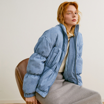 Ozhi country quality niche French retro short corduroy down jacket women Winter 3-color small man coat