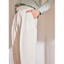 Aozhiguo white suit pants womens harem pants 2021 spring new 3-color high-waisted casual pants spring and autumn pants