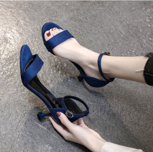 Strap Sandals for Women 2026 Summer New Style Low Heel 3cm Fairy Style Thin Heel 5cm High Heels Size 32 33 Small Size
