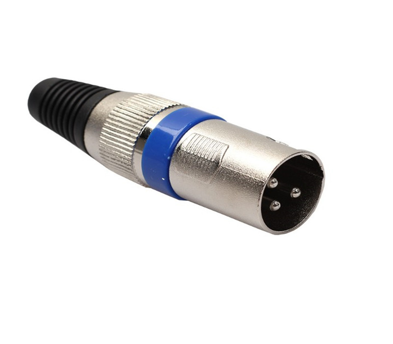 Cannon public head three-core XLR male Cannon head microphone plug-in mixer Caron line balance line plug